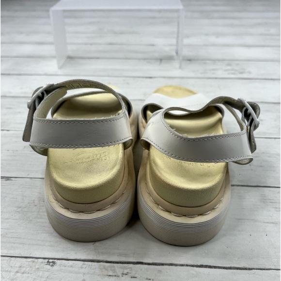 Dr. Martens Romi Chunky Platform Sandals Size 5 Women in Eggshell White - Picture 11 of 12